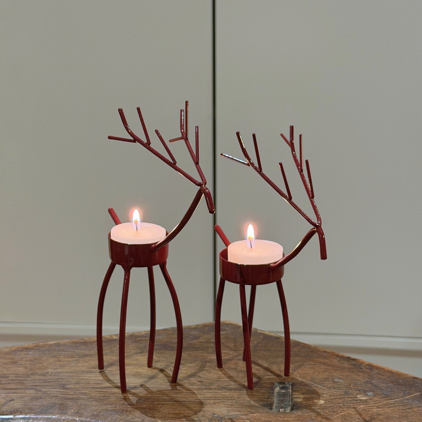 Stor Rensdyr Fyrfadsstage