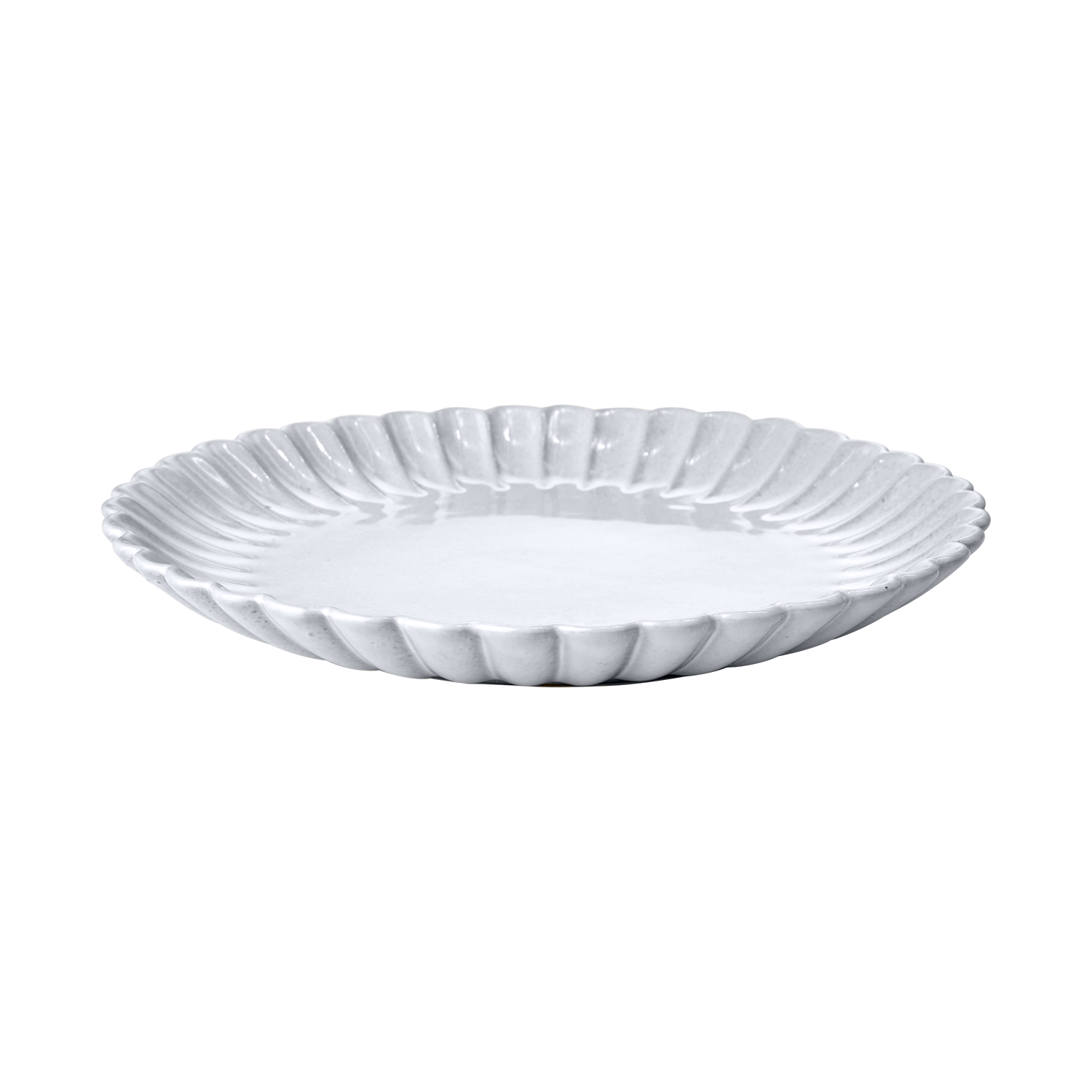 Flor middagstallerken i off white 