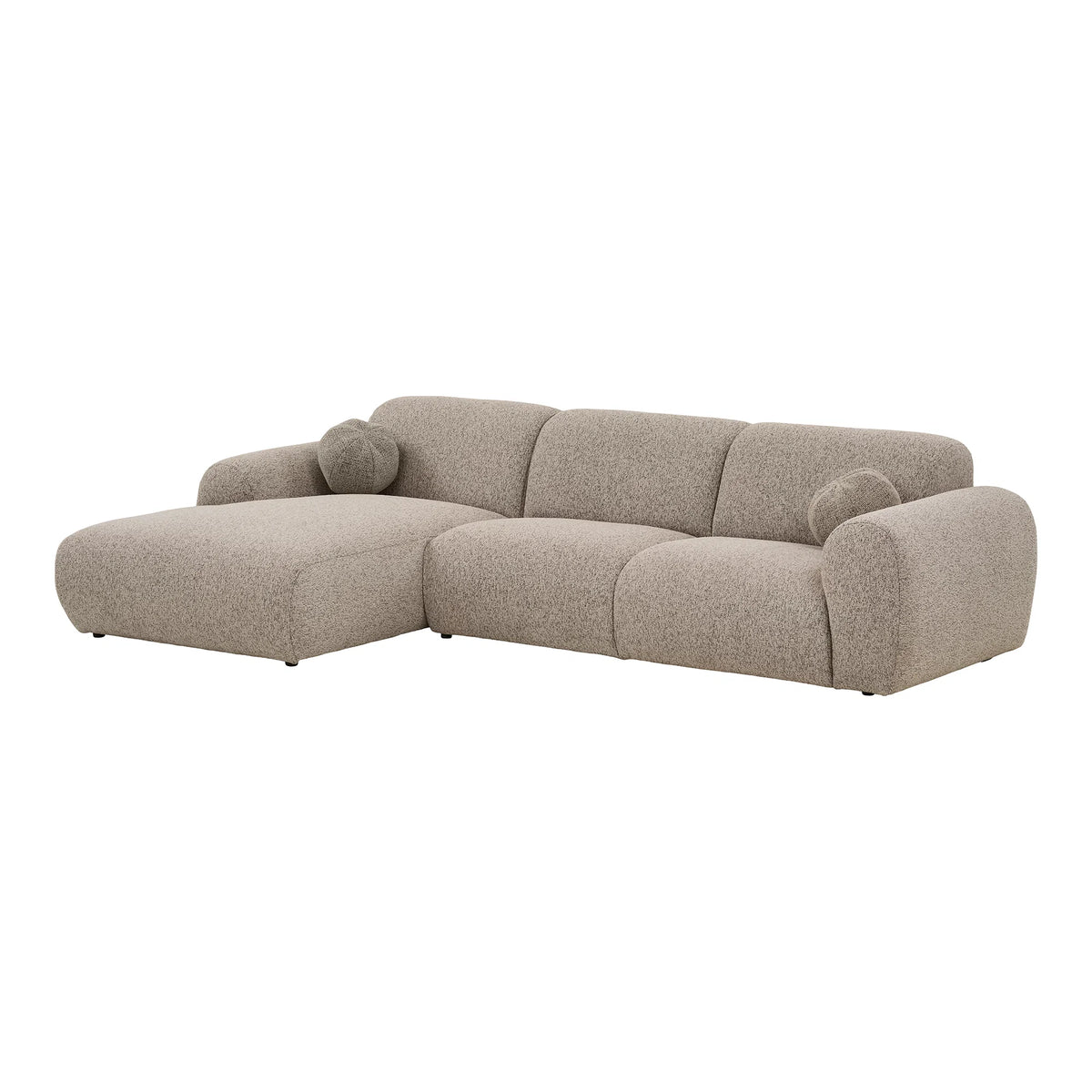Clyde Loungesofa – Venstrevendt, Stengrå