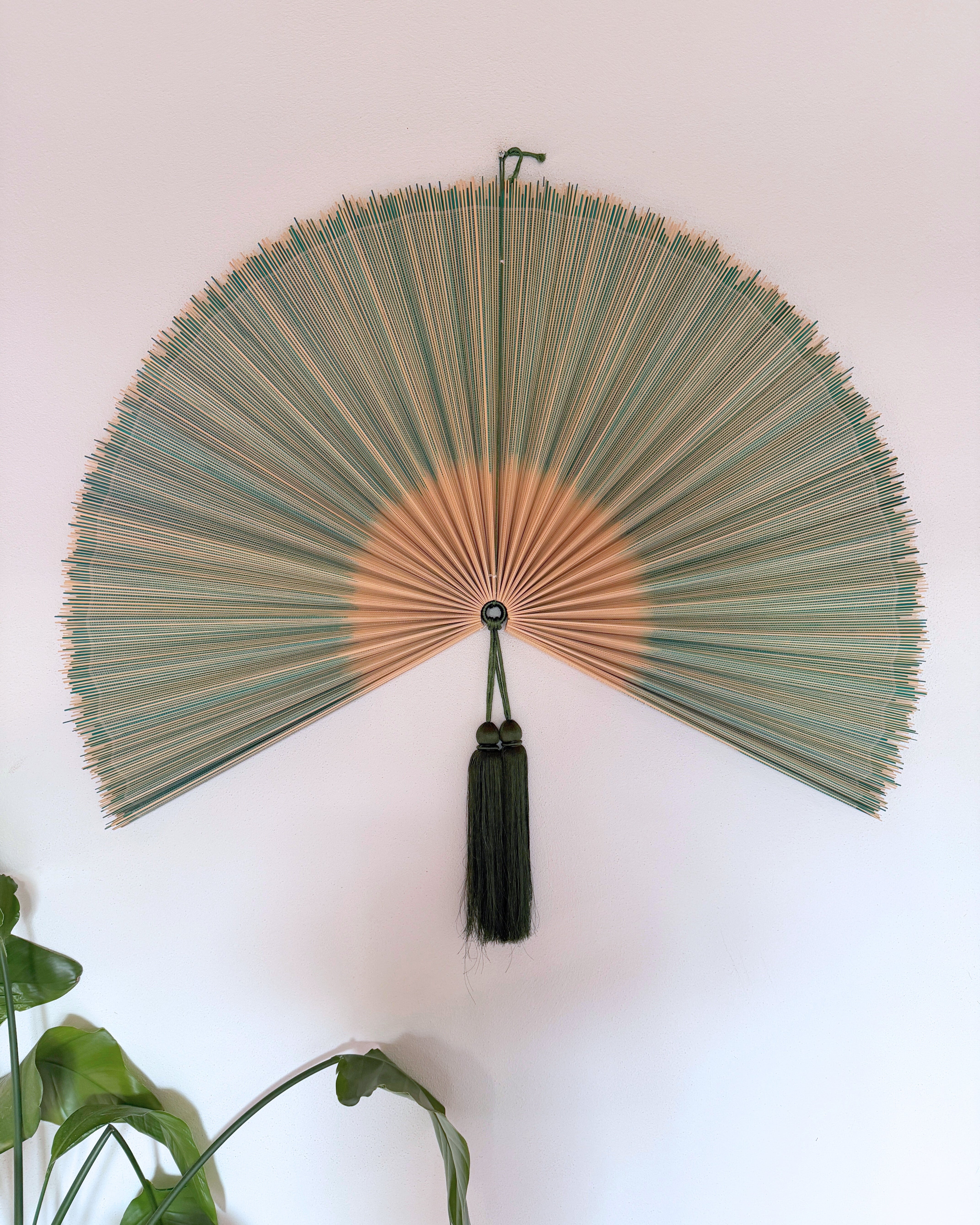 Saga Bambusvifte Grøn