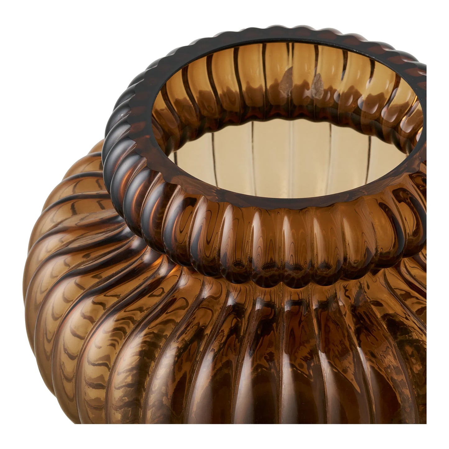 Aya – Glasvase (Smoked brun)