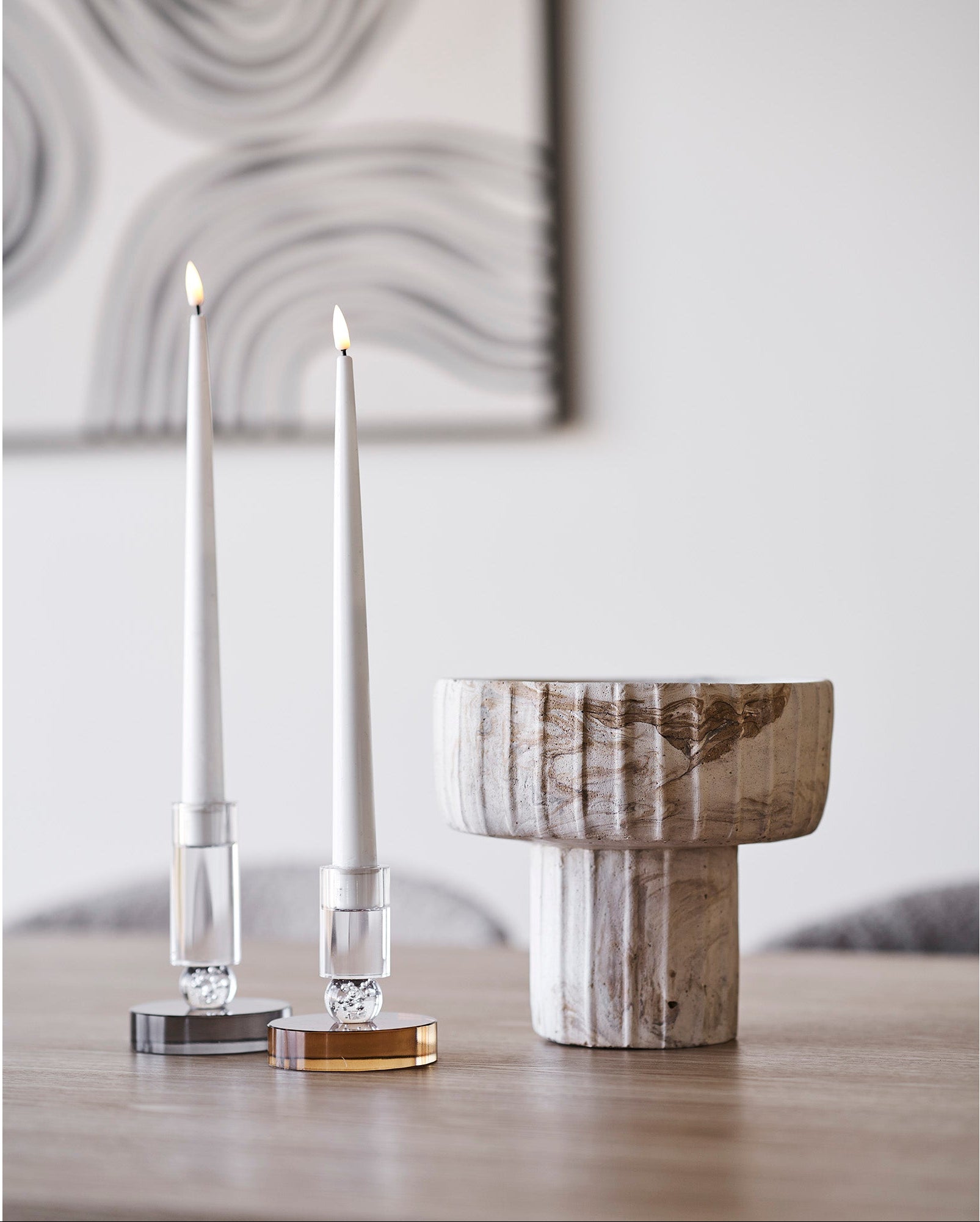 Nora – Vase i brun/beige