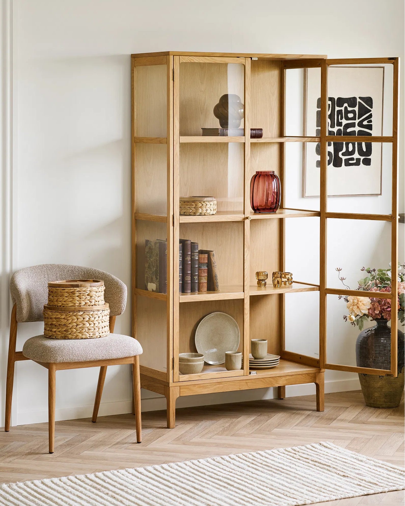 Sigga Vægdekoration (Beige / Sort)