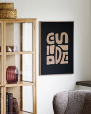 Sigga Vægdekoration (Sort / Brun)