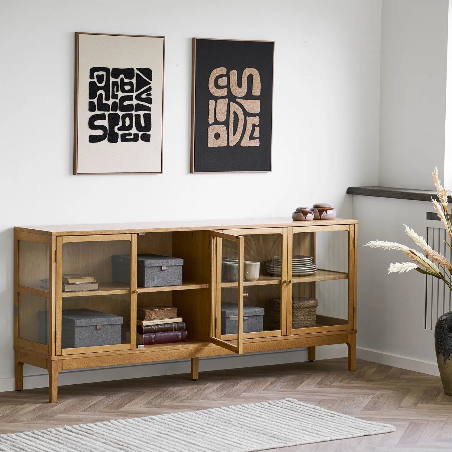 Sigga Vægdekoration (Sort / Brun)