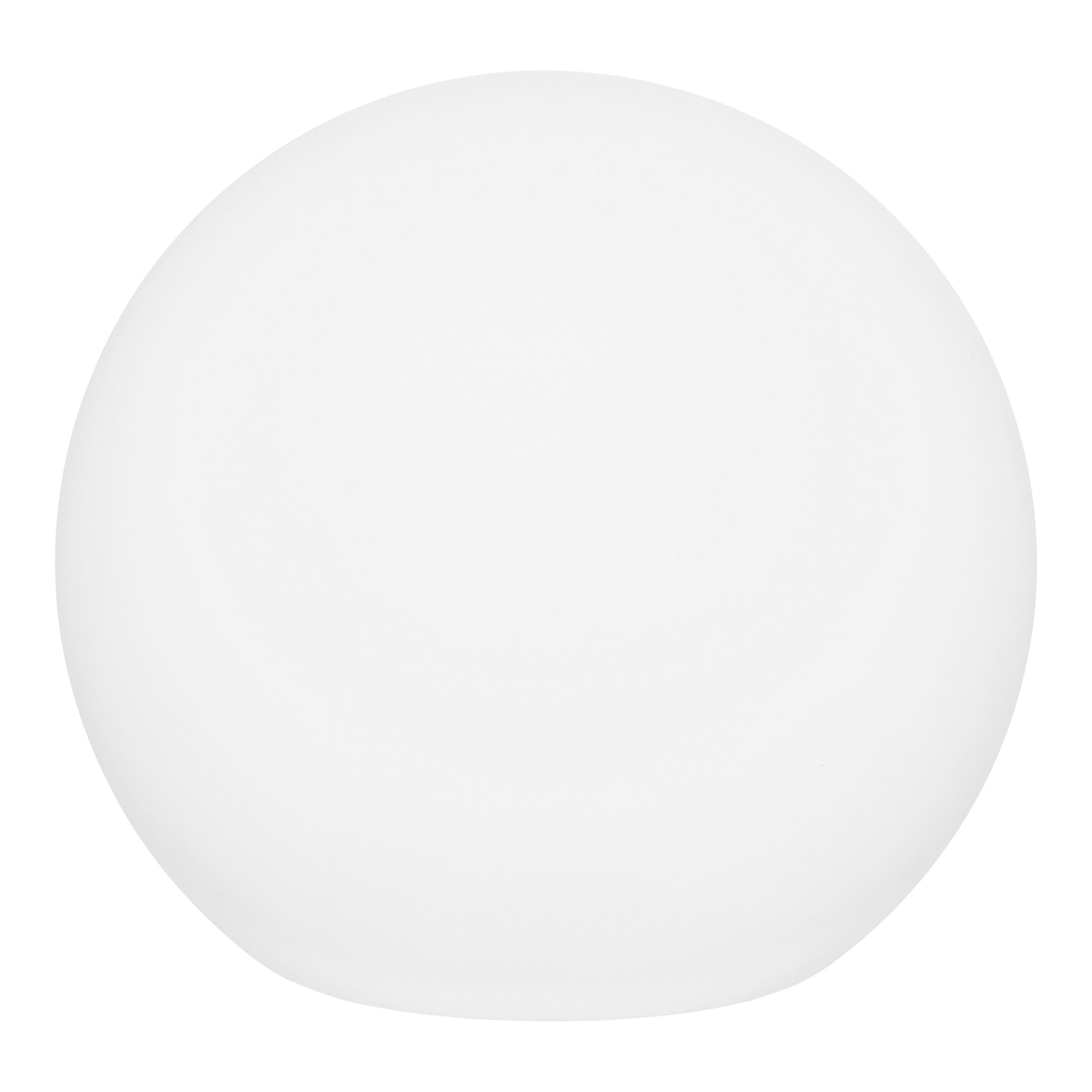 Rund udendørs LED kuglelampe i hvid til have og terrasse
