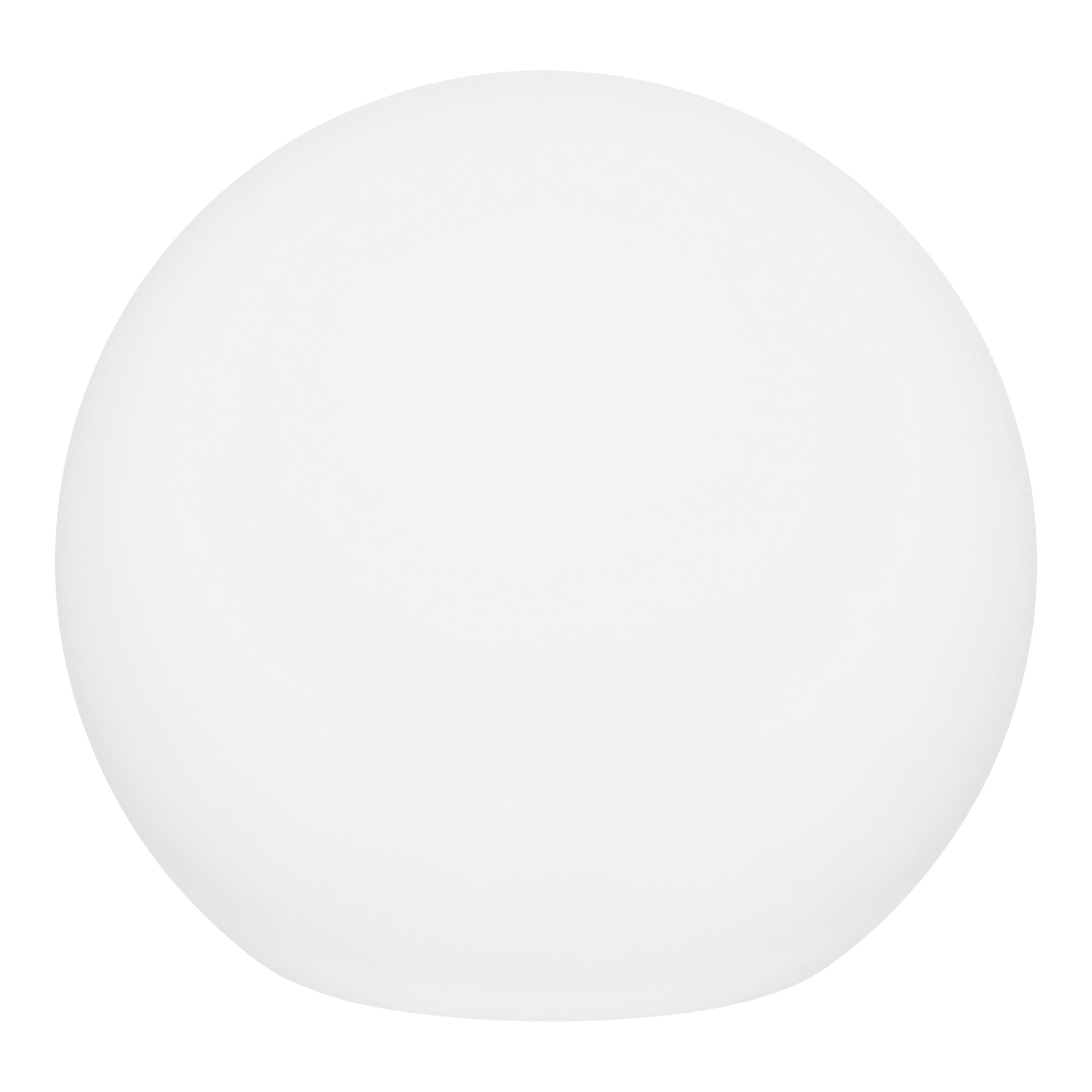 Rund udendørs LED kuglelampe i hvid til have og terrasse
