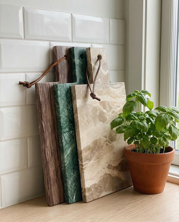 Skærebræt i Marmor | 30x15 cm