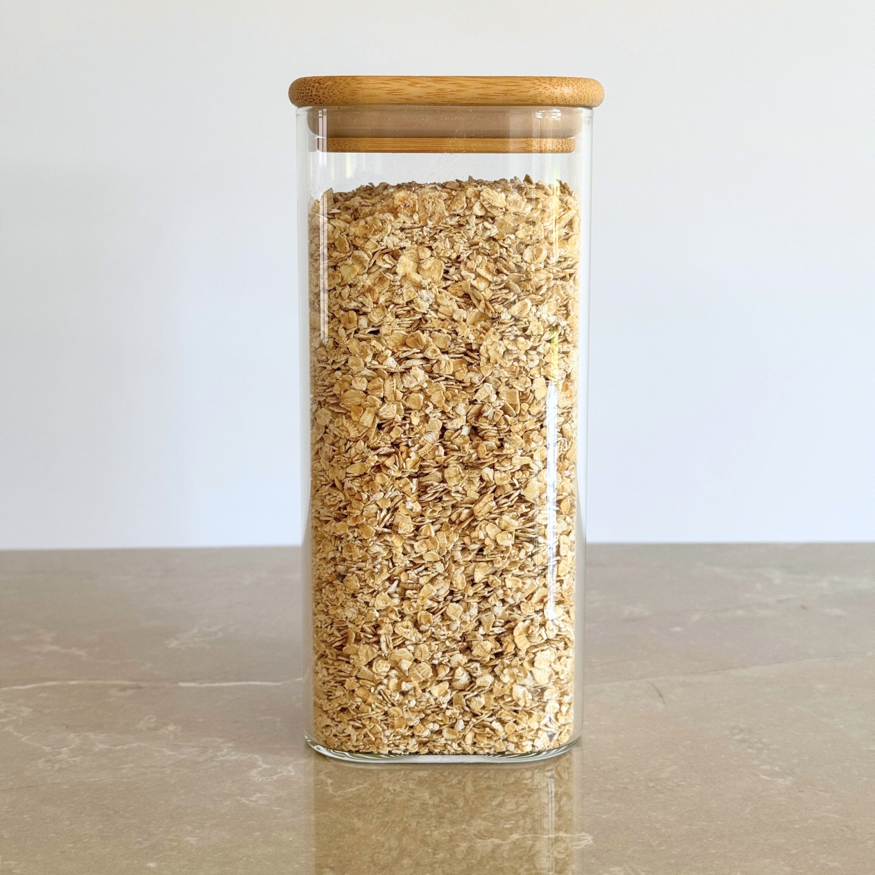 Opbevaringsglas firkantet 880 ml