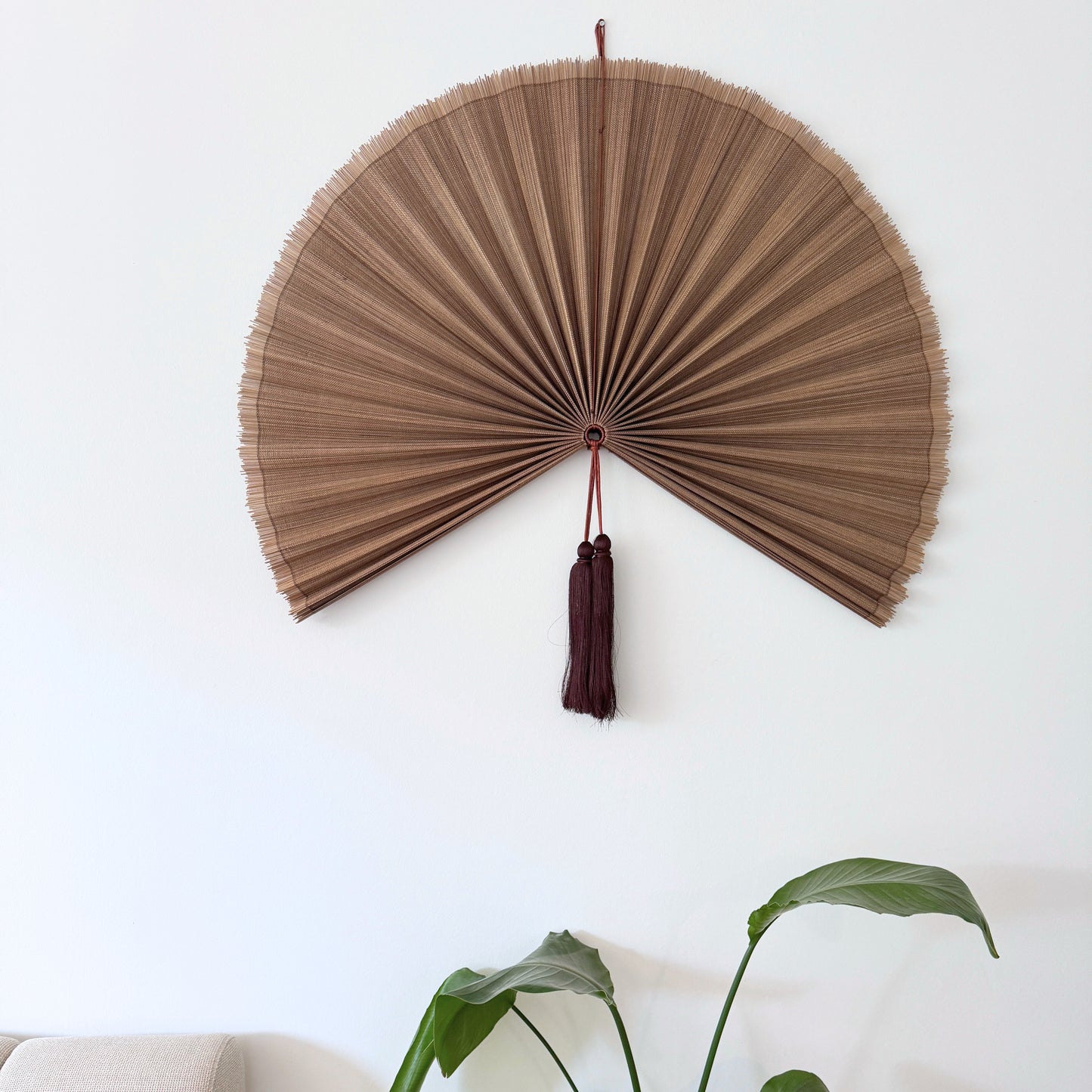 Saga Bambusvifte Brun