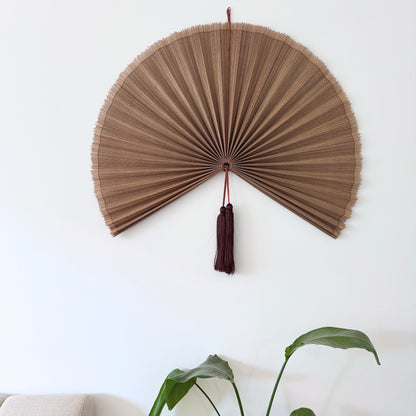 Saga Bambusvifte Brun