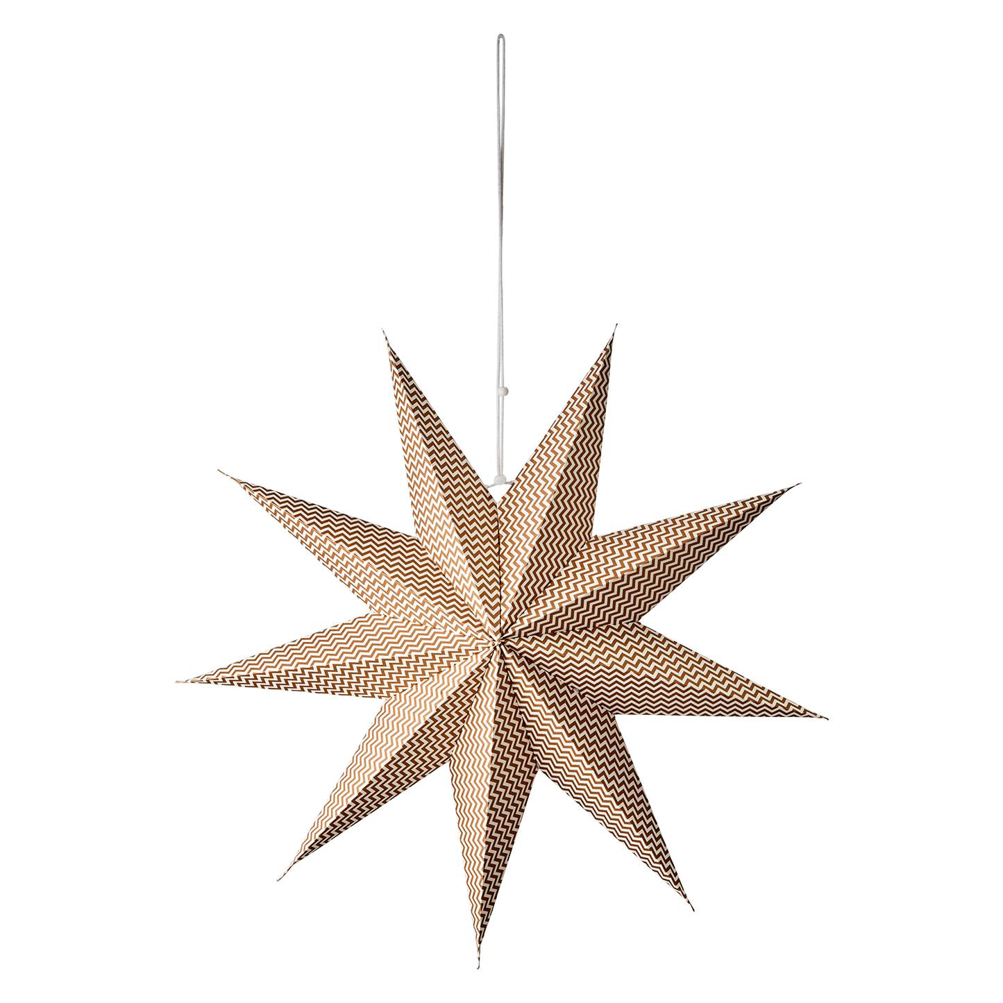 Adventsstjerne brun/hvid