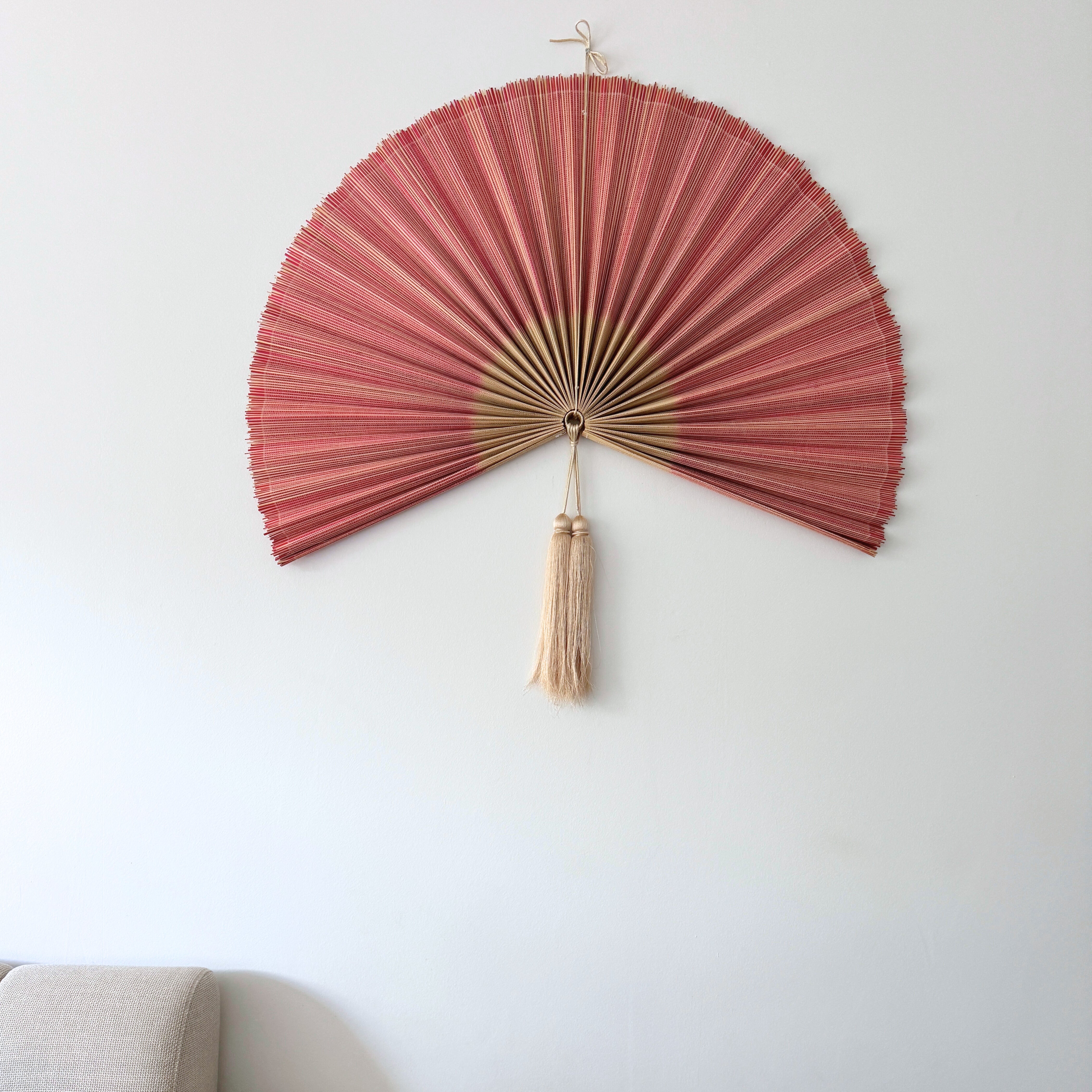 Rosa bambusvifte – blød farve, stor effekt