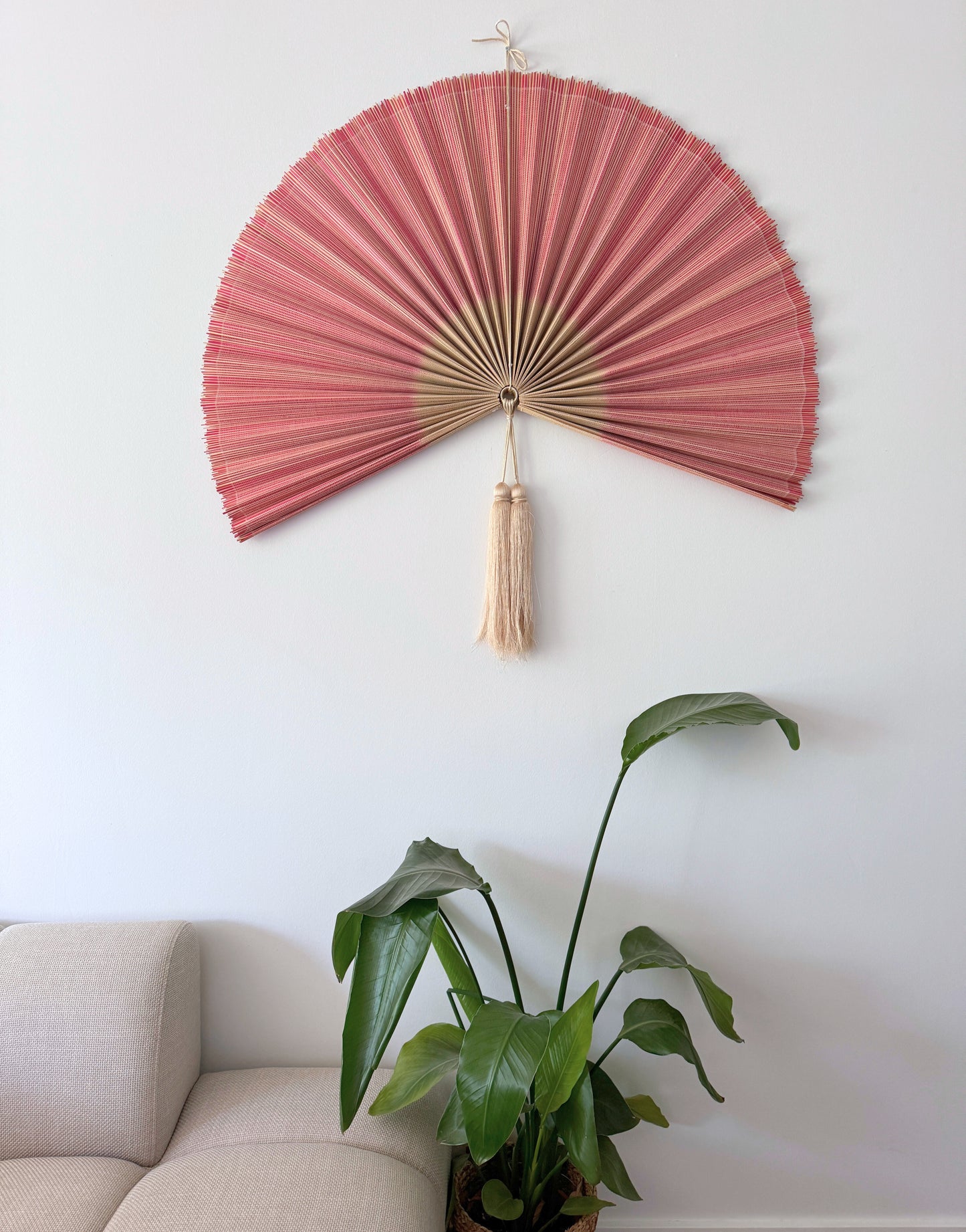 Saga Bambusvifte Rosa