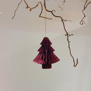 Ornament - Rødt juletræ