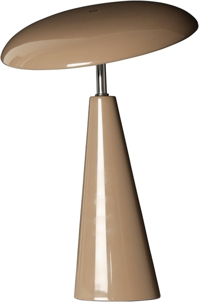 The Audrey Lampe – Mocha fod og Mocha skærm, minimalistisk bordlampe