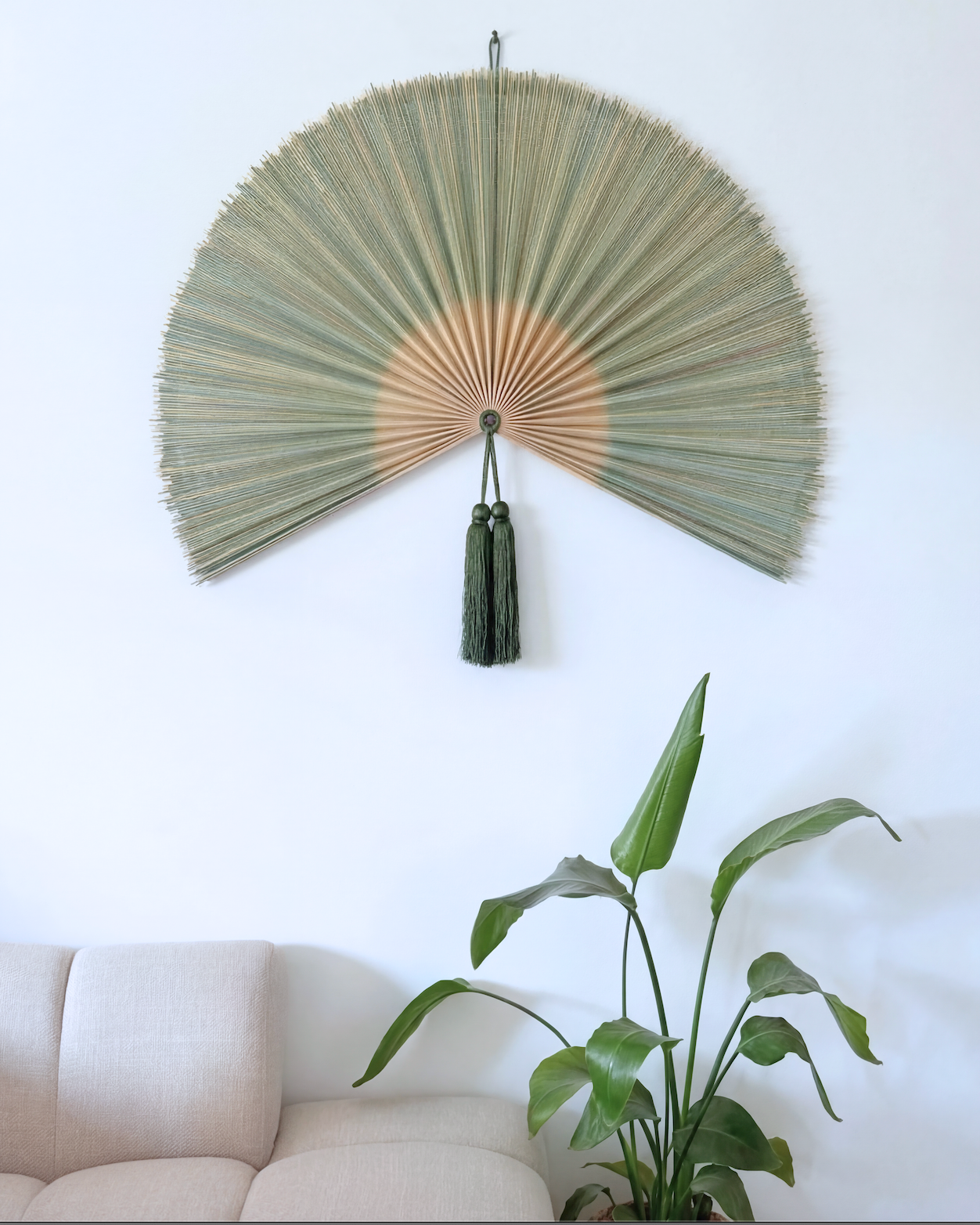 Saga Bambusvifte Grøn