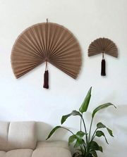Saga Bambusvifte Brun - Lille